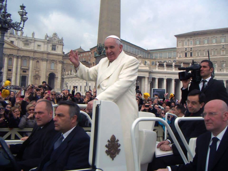Papa Francesco, Roma 2014 (foto di Franco Malinverno)
